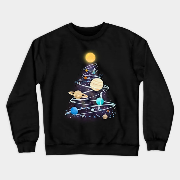 Planetary Holiday Crewneck Sweatshirt by NashSketches